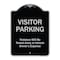 Signmission Designer Series-Visitor Parking Violators Will Be Towed Away Vehicle Owner, 24" x 18", BS-1824-9870 A-DES-BS-1824-9870 - alternate 1